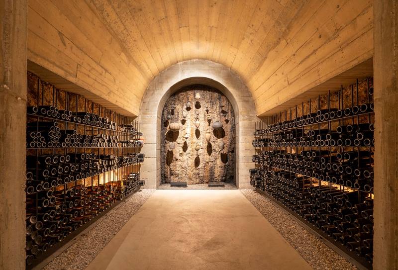 Mission Hills Family Estate Winery - wine cellar.
